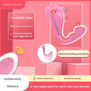Vibratore Indossabile Wireless con Telecomando per Donne, Stimolatore Invisibile <span class=keywords><strong>a</strong></span> Forma di Uovo per Punto G e Clitoride, Giocattolo Sessuale - Product Image 3