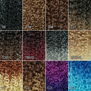 Yanky <span class=keywords><strong>Twist</strong></span> Crochet tóc pre-looped <span class=keywords><strong>senegalese</strong></span> Xoắn Tóc xoăn niềm đam mê Xoắn tổng hợp bện phần mở rộng tóc - Product Image 5