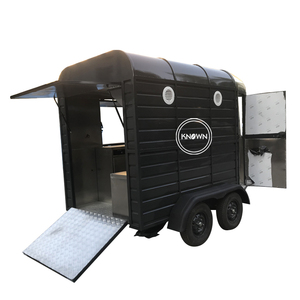 Remolque de Comida Móvil Estilo Vintage, Tipo Carreta de Caballos, para Pizza, Hamburguesas, Hot Dogs, etc. - Product Image 4