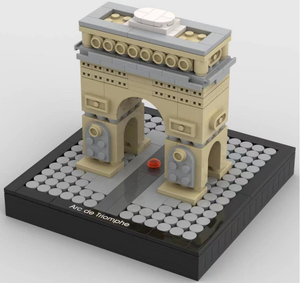 Kustom arsitektur dunia terkenal Model bangunan rumah teknik baru 3D blok bangunan Moc set mainan <span class=keywords><strong>DIY</strong></span> - Product Image 3