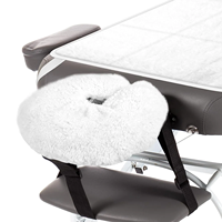 Ensemble de table de massage matelassée OEM personnalisée de haute qualité avec drap plat et coussin 100 % polaire synthétique avec cache-visage