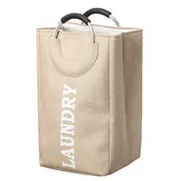 Buy Wholesale Big Hamper Fabric Foldable Collapsible Laundry Baskets With  Handle,hotel Custom Laundry Bags,folding Laundry Basket from Anji Mingli  Trading Co., Ltd., China