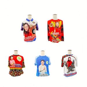 T-shirt unisexe personnalisé avec logo, en tissu tricoté respirant 100 % coton, pour campagne électorale pré-promotionnelle - Product Image 1