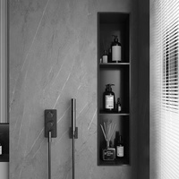 Nouvelle conception d'étagères de douche, accessoires de salle de bain, niche à savon pour douche, niche encastrée dans le mur avec LED