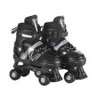 Bestseller Patins à roulettes à quatre roues pour débutants, patins à roulettes à double rangée en PVC pour enfants, taille réglable