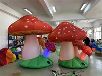 Champignon gonflable géant de Bush de champignon de prix usine avec l'éclairage mené pour le décor d'événements de partie