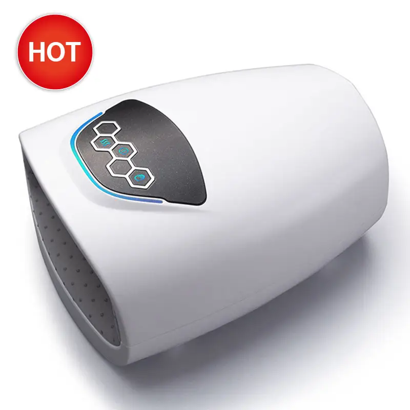 Wireless Air Compression Electric Hand Massager With Heat Shiatsu Vibrator Massage Machine Palm Finger Therapy Hand Massager