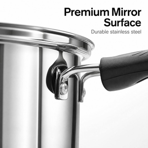 Professional 3pcs Cookware Set With Honeycomb Frying <b>Pan</b> Stockpot Saucepan Mirror Polished Stainless Steel Induction Pot Set - Product Image 2
