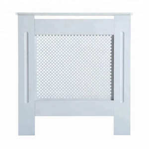 Cubierta de <span class=keywords><strong>radiador</strong></span> de madera Gabinete de calefacción Muebles modernos para el hogar Estilo de parrilla Diseño de diamante Pintado en <span class=keywords><strong>blanco</strong></span> <span class=keywords><strong>Pequeño</strong></span> - Product Image 3
