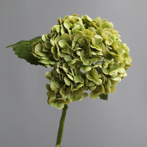 شجيرة زهور كبيرة ثلاثية الأبعاد برأس زهور من اللاتكس الصناعي والأخضر والأزرق للديكور الفندقي للزفاف - Product Image 6