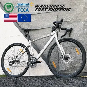 Phoenix R02 700c 16 Bicicleta de grava con mango curvo de alta velocidad Marco de aleación de aluminio Bicicleta de grava