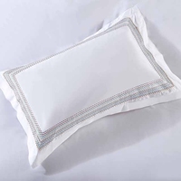 Ensemble de literie brodé plusieurs styles pour hôtel linge de lit en satin de coton des années 60 ensemble de draps Queen King size