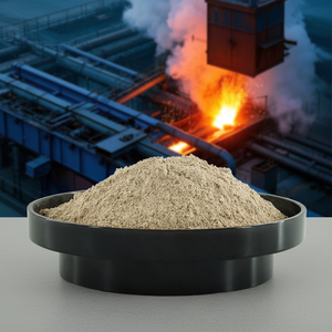 Matériaux <span class=keywords><strong>Réfractaires</strong></span> de Haute Qualité 1700 ℃    Ciment réfractaire Iso pour l'industrie sidérurgique, argile pour four, poudre - Product Image 1