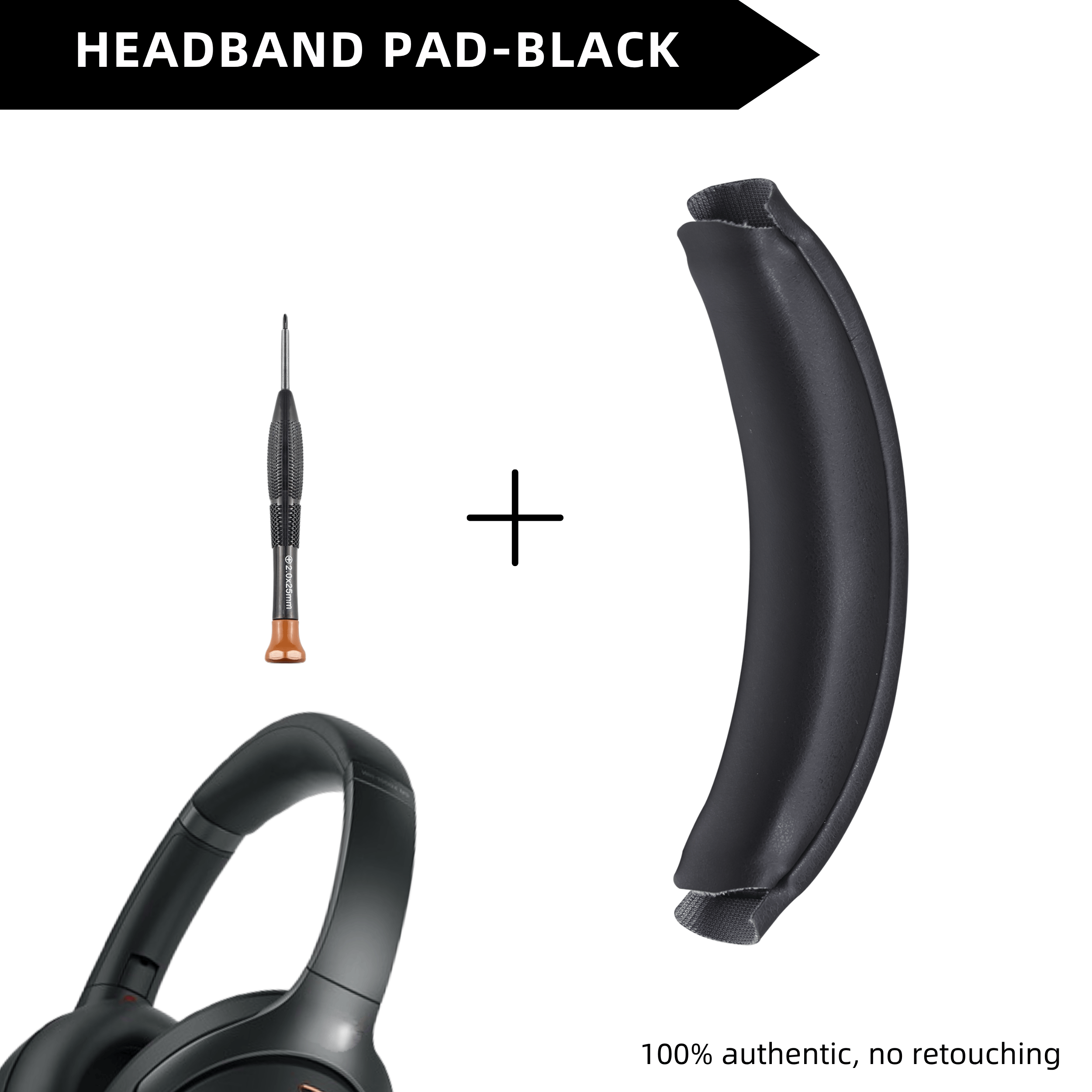 แผ่นรองคาดศีรษะ - สีดำ