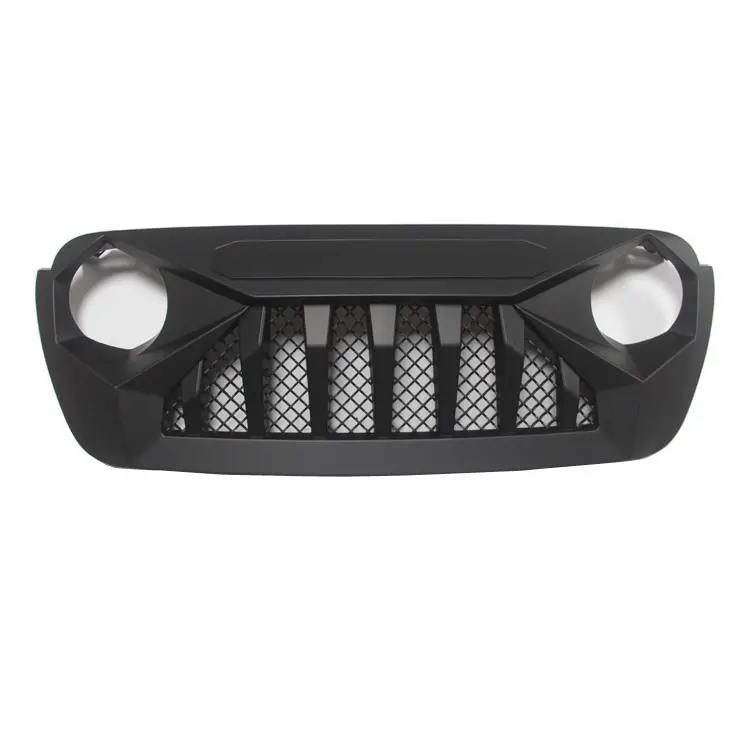 Wholesale Car Grills Accessories Black Grille Without Light For Jeep Wrangler JL2018 2019 2020 2021 2022 2023
