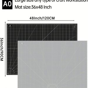 Tapis de découpe en PVC antidérapant extra large 36 pouces x 48 pouces, auto-cicatrisant, format A0 - Product Image 3