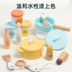 Mini ensemble de jeux de <span class=keywords><strong>cuisine</strong></span> en bois vert éducation précoce vie <span class=keywords><strong>cuisine</strong></span> jouets <span class=keywords><strong>d</strong></span>'<span class=keywords><strong>apprentissage</strong></span> pour la maison de jeu de rôle des filles - Product Image 2