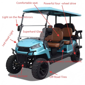 6座电动高尔夫球车 6人座迷你高尔夫车 高品质吉普高尔夫球车 - Product Image 2