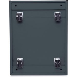 Alera PBBBFCH Armoire de classement à piétement métallique à trois tiroirs avec tiroir coulissant pleine longueur 14 7/8 X 19 1/8 Charbon - Product Image 6