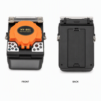 Soudeuse par fusion ARC HY-801 avec pinces polyvalentes pour fibres SM/MM, chauffage rapide, batterie intégrée 5200 mAh, kit FTTH