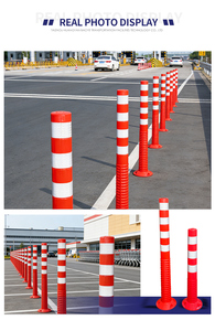 高強度TPUR交通用フレキシブル分離柱100cm反射警告ポスト（道路工事安全用） - Product Image 5