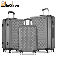 Ensemble de Bagages Valises de Voyage Haute Qualité, Personnalisables avec LOGO, en Gros, 3 Pièces (20, 24, 28 Pouces), Chariot
