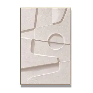 Abstract Geometric Shapes For Hotel Decoration 3d Wall Painting 3d Textured Painting Artwork