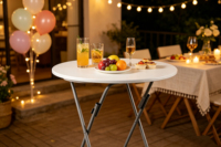 Table haute ronde minimaliste, diamètre 60 cm, très vendue en usine, élégante pour bar à domicile et bistro commercial