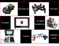 Kit de démarrage officiel Raspberry Pi 4B, kit de développement IA, kit informatique de bureau Raspberry Pi 4