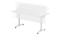 LOGICDATA ODM OEM Table de bureau ergonomique mobile pliable à 2 pieds, hybride agile, réglable en hauteur par colonne INLINE