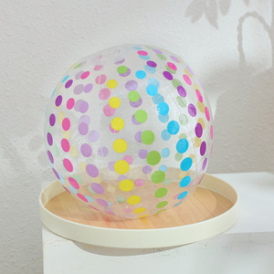 Ballon de plage gonflable à pois colorés en PVC, jouet pour fête en piscine intérieure ou extérieure, pour jeunes de 15 à 35 ans - Product Image 3