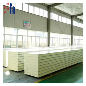 SH fireproof building wall polyurethane insulation cold storage board noise reduction sandwich panel