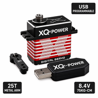 Moteur Servo à Couple Élevé XQ-BLS8175D 75kg 8.4V Sans Balais Étanche CNC Aluminium Engrenages Acier Inoxydable Robot UAV Vente en Gros OEM