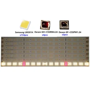 Kualitas tinggi disesuaikan LM301B LM301H EVO 660nm SMD LED PCB untuk tanaman tumbuh cahaya LED