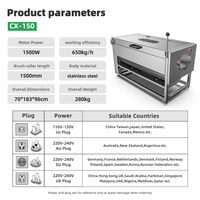 Industriële Wasmachine Taro Reiniging Ui Schil Machine Draagbare Borstel Reiniging Aardappel Wasmachine