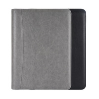Cahier de poche d'affaires couverture en cuir bloc-notes d'affaires cahier numérique avec USB Power Bank calculatrice porte-carte personnalisé