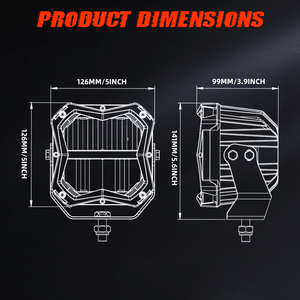 새로운 도로 안개 램프 12V 24V 5 인치 6000K 드라이빙 스팟 <span class=keywords><strong>Hilux</strong></span>에 대한 보조 라이트 큐브 - Product Image 6