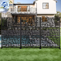Écran de confidentialité en acier galvanisé, design Art Déco, découpe au laser, taille personnalisée, résistant à la rouille, cloison de jardin décorative multifonctionnelle