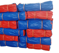 Bâche en PE pliable et portable, légère, imperméable et réutilisable pour le camping et les abris d'urgence