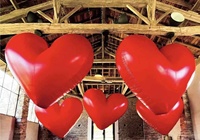 Ballon d'amour gonflable, cœur rouge gonflable pour fête, mariage, Saint-Valentin, décorations de vacances, publicité, installation de ballons