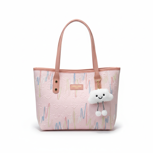 2025 nouveaux grands sacs fourre-tout en toile pour femme Kawaii mignon femme sacs à main mode pluie arc couleur sacs pour les trajets quotidiens - Product Image 1