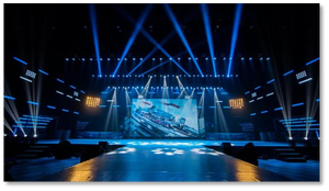 จอแสดงผล LED แบบติดผนังกลางแจ้ง รุ่น P2.5 R3 500*500 ซีรีส์  แบบโค้งมุมโค้ง ความสว่าง 5000 cd มุมมองเห็น 178 องศา สำหรับการโฆษณา - Product Image 5