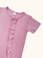 Romper Bayi Perempuan & Laki-laki 2 Pcs Bahan Rayon Bambu Elastane Lengan Pendek Motif Cetak Cuci Mesin Impor Musim Panas