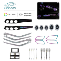 Éclairage d'ambiance pour voiture Mercedes-Benz CLA/GLA/A/B-Class W156/W117/W246/W176 2013-2019 LHD/RHD Systèmes d'éclairage automatique 64 couleurs