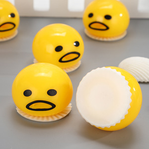 Wholesale Novelty Cartoon Decompression <b>Squeeze</b> Toys Vomiting Egg Yolk Stress <b>Ball</b> Toy - Product Image 4