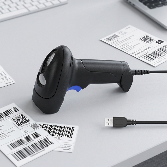 High Sensitivity Factory USB Wholesale Price Small Cashier Handheld bar Code Scanner