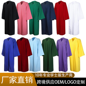 Robes de graduation de style européen et américain transfrontalier, robes individuelles avec chapeaux et écharpes, vente en gros directe d'usine - Product Image 5