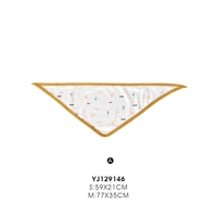 Bandana triangulaire rayé pour chien et chat – Accessoire mignon et réglable pour petits chiens et chats – Populaire en polyester pour l'été et le printemps