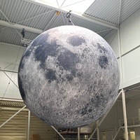 Décoration de scène gonflable personnalisée pour les heures de nuit jusqu'à l'aube, sphère géante, lumière LED gonflable, lune pour la scène