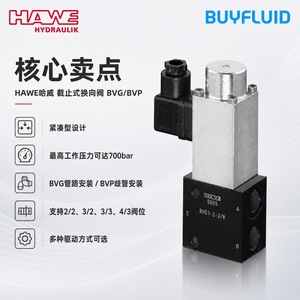 Vanne solénoïde HaWe BVG1 Z 3 8 700 Bar 20 L/min, vanne de commande hydraulique - Product Image 4